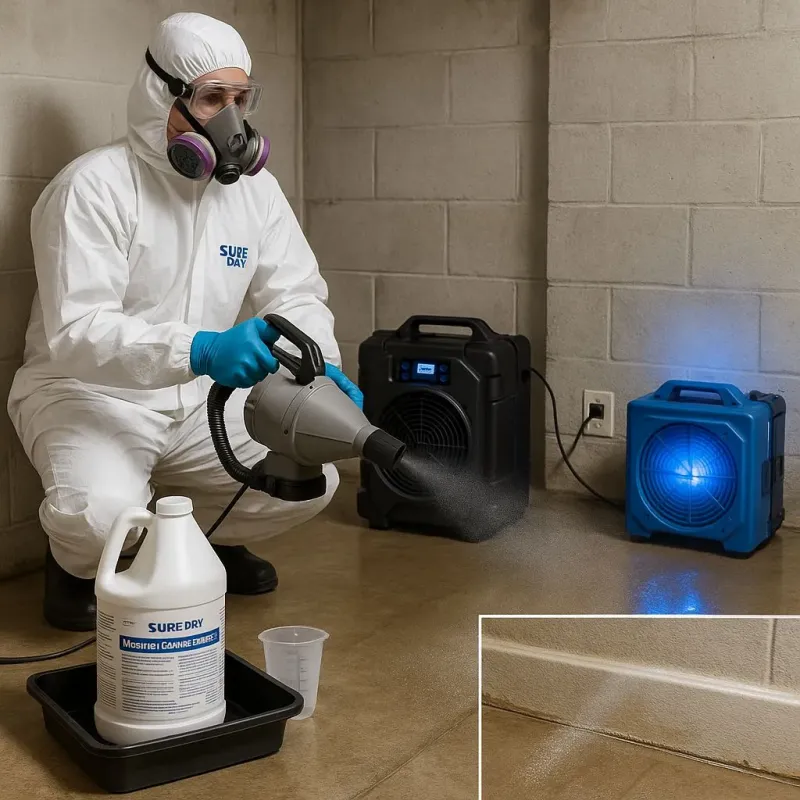 Sanitization and Odor Removal process in Hughson, CA